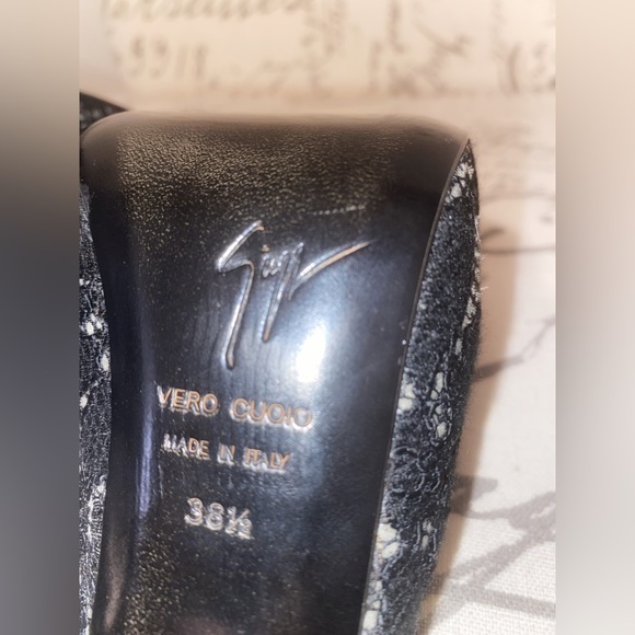 Sexy Monro Lace Giuseppe Zanotti Peep toe stiletto - Picture 8 of 16